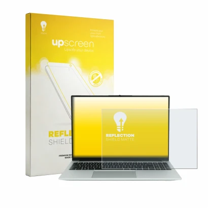 Front side of a product packaging with the brand logo upscreen. Next to it is the device Wortmann Terra Mobile 1610 shown with