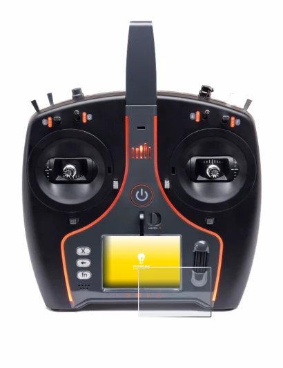 Image of the device Spektrum NX7e Plus with a wide variety of screen protectors.
