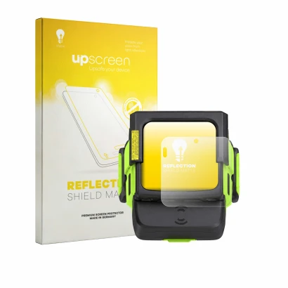 Front side of a product packaging with the brand logo upscreen. Next to it is the device Zebra WS501 shown with the correspond