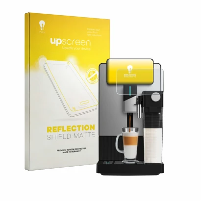 Front side of a product packaging with the brand logo upscreen. Next to it is the device Cecotec Cremmaet Latte Art A90_EU01 s