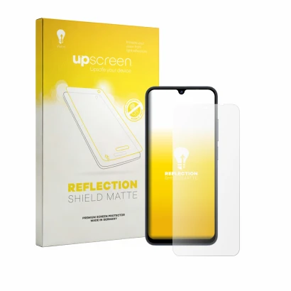 Front side of a product packaging with the brand logo upscreen. Next to it is the device Lagenio A12 Pro shown with the corres