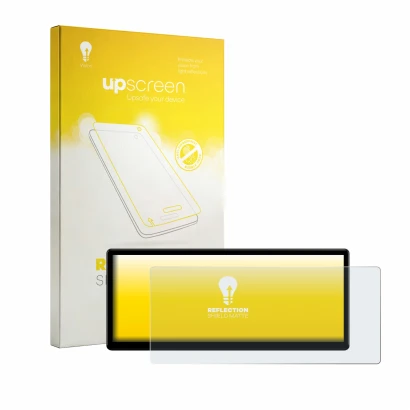 Front side of a product packaging with the brand logo upscreen. Next to it is the device Xtrons QWBX24CCB12E92 shown with the