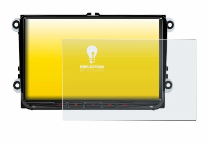 Image of the device Xtrons ID90MTVL with a wide variety of screen protectors.