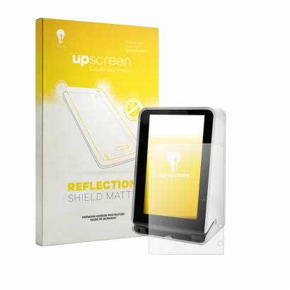 Front side of a product packaging with the brand logo upscreen. Next to it is the device SENVEND UX700 shown with the correspo
