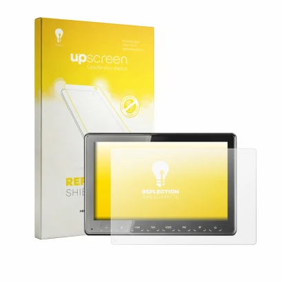 Front side of a product packaging with the brand logo upscreen. Next to it is the device Zenec Z-N975 shown with the correspon