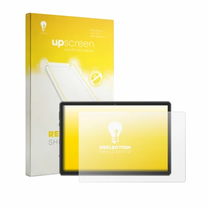 Front side of a product packaging with the brand logo upscreen. Next to it is the device Mentume X70 10" shown with the corres