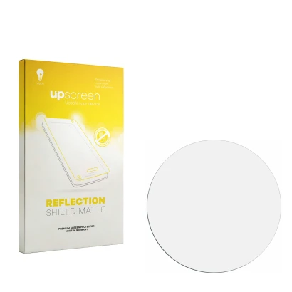 Front side of a product packaging with the brand logo upscreen. Next to it is the corresponding screen protector.
