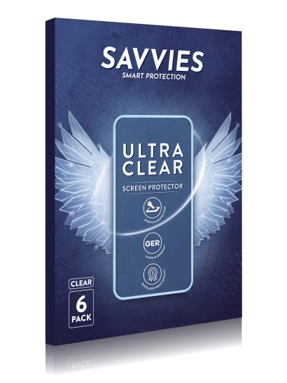 Front side of a product packaging with the brand logo Savvies