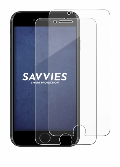 Image of the device Apple iPhone 7 with a wide variety of screen protectors.