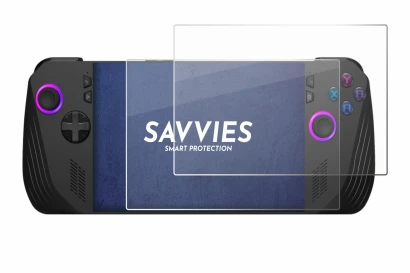 Image of the device ASUS ROG Ally X (2024) with a wide variety of screen protectors.