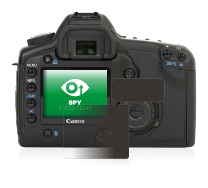 Image of the device Canon EOS 5D with a wide variety of screen protectors.