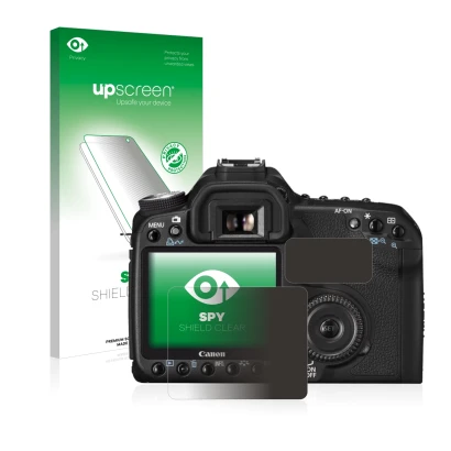 Front side of a product packaging with the brand logo upscreen. Next to it is the device Canon EOS 50D shown with the correspo
