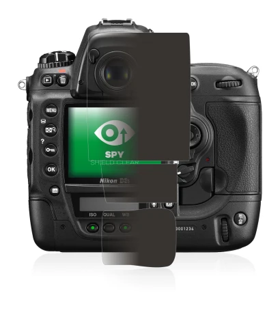 Image of the device Nikon D3S with a wide variety of screen protectors.