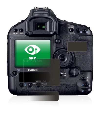 Image of the device Canon EOS 1D Mark IV with a wide variety of screen protectors.