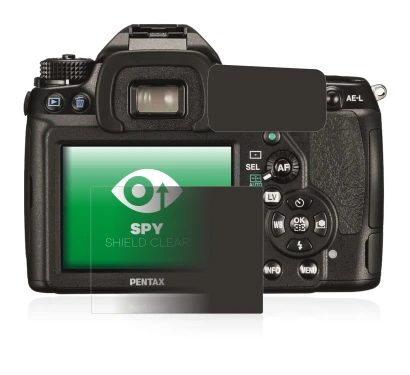 Image of the device Pentax K5II, K-5II with a wide variety of screen protectors.