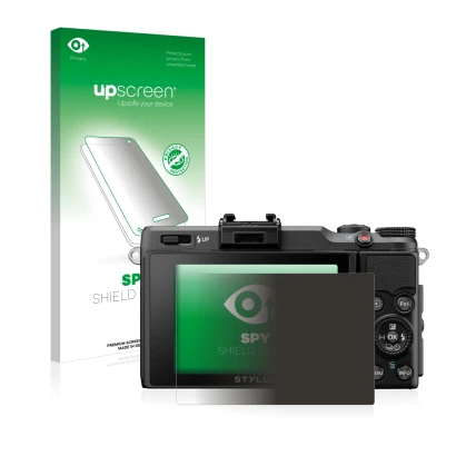 Front side of a product packaging with the brand logo upscreen. Next to it is the device Olympus Stylus XZ-2 shown with the co