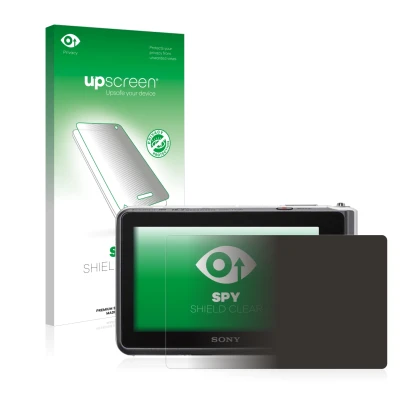 Front side of a product packaging with the brand logo upscreen. Next to it is the device Sony Cyber-Shot DSC-TX30 shown with t