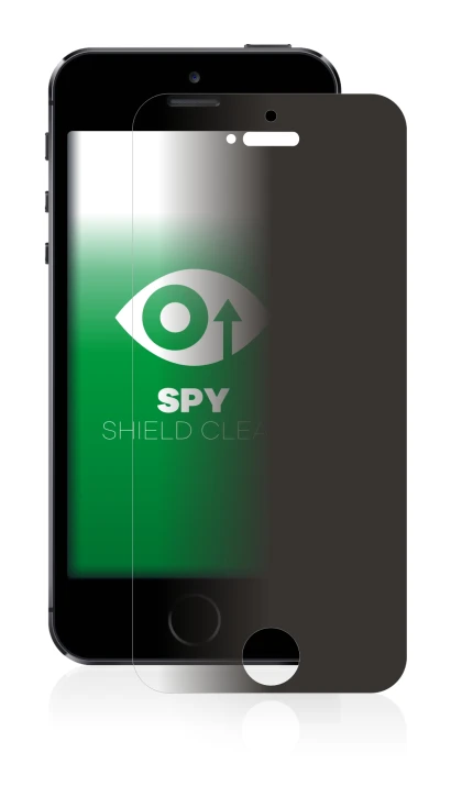 Image of the device Apple iPhone 5S with a wide variety of screen protectors.
