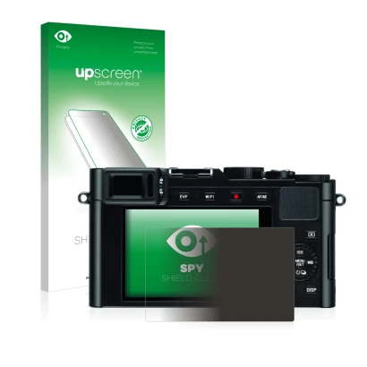 Front side of a product packaging with the brand logo upscreen. Next to it is the device Leica D-Lux (Typ 109) shown with the