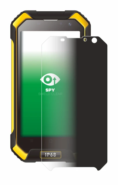 Image of the device Blackview BV6000 with a wide variety of screen protectors.