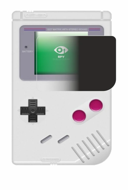 Image of the device Nintendo Gameboy (1989) with a wide variety of screen protectors.