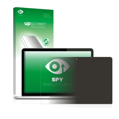 Front side of a product packaging with the brand logo upscreen. Next to it is the device Apple MacBook Pro Retina 13" (Early 2