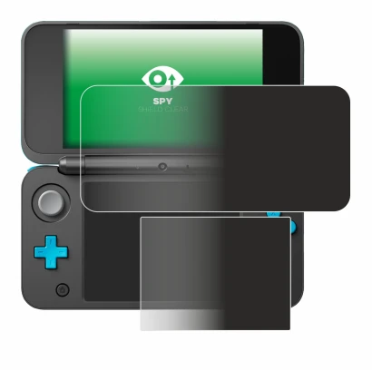 Image of the device New Nintendo 2DS XL with a wide variety of screen protectors.