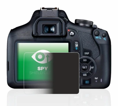 Image of the device Canon EOS 2000D with a wide variety of screen protectors.