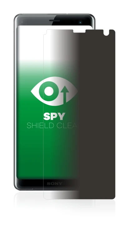 Image of the device Sony Xperia XZ3 with a wide variety of screen protectors.