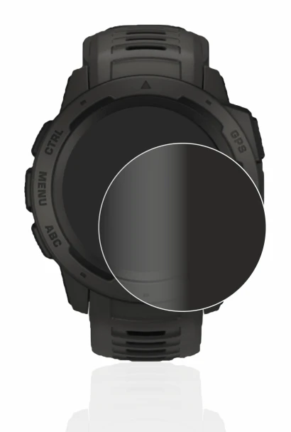 Image of the device Garmin Instinct with a wide variety of screen protectors.