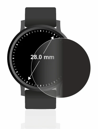 Image of the device Circular Displays (ø: 28 mm) with a wide variety of screen protectors.