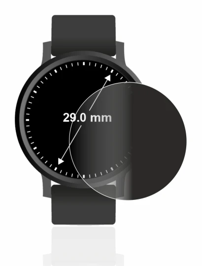 Image of the device Circular Displays (ø: 29 mm) with a wide variety of screen protectors.