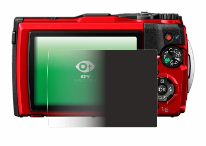 Image of the device Olympus Tough TG-6 with a wide variety of screen protectors.