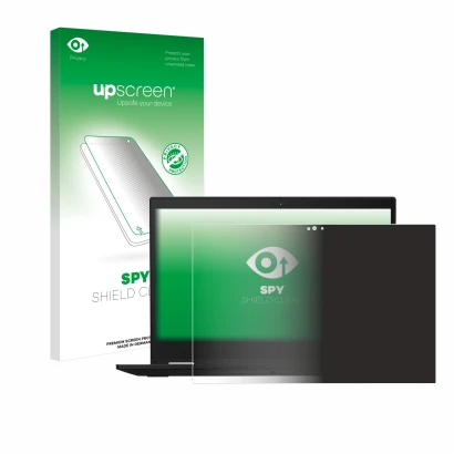 Front side of a product packaging with the brand logo upscreen. Next to it is the device Lenovo ThinkPad X390 Yoga shown with