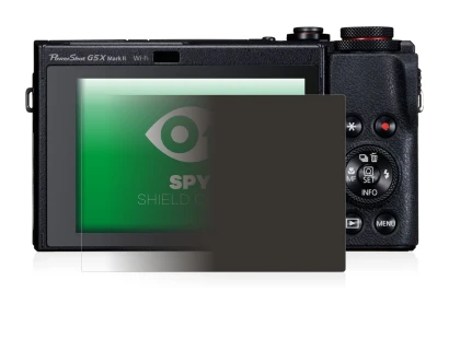 Image of the device Canon PowerShot G5 X Mark II with a wide variety of screen protectors.