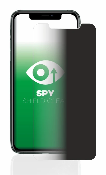 Image of the device Apple iPhone 11 Pro Max with a wide variety of screen protectors.