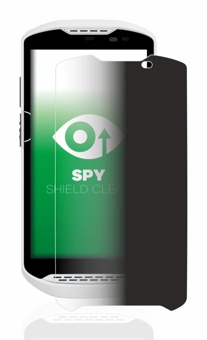 Image of the device Zebra TC57 with a wide variety of screen protectors.