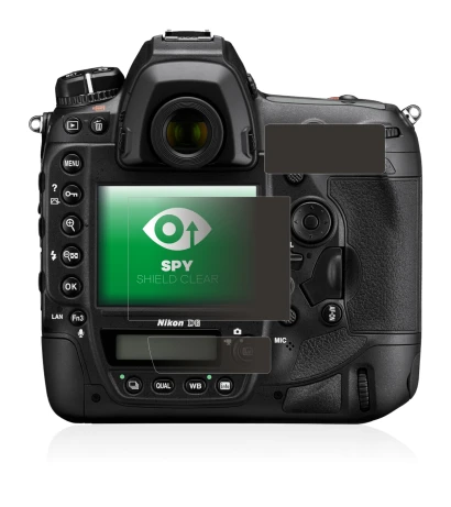 Image of the device Nikon D6 with a wide variety of screen protectors.