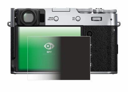 Image of the device Fujifilm X100V with a wide variety of screen protectors.
