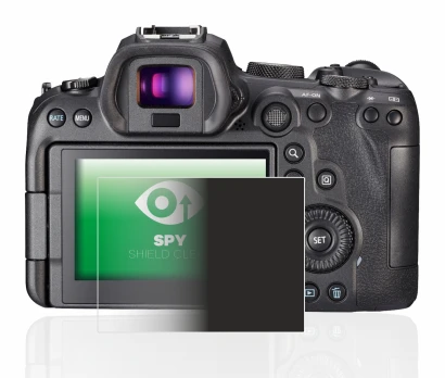 Image of the device Canon EOS R6 with a wide variety of screen protectors.