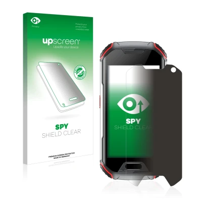 Front side of a product packaging with the brand logo upscreen. Next to it is the device Unihertz Atom XL shown with the corre