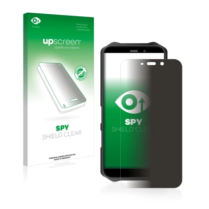 Front side of a product packaging with the brand logo upscreen. Next to it is the device Oukitel WP12 Pro shown with the corre