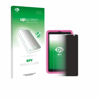 Front side of a product packaging with the brand logo upscreen. Next to it is the device Blackview Tab 6 Kids shown with the c