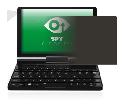 Image of the device GPD Pocket 3 with a wide variety of screen protectors.