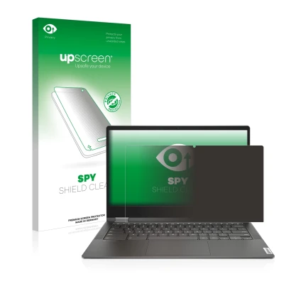 Front side of a product packaging with the brand logo upscreen. Next to it is the device Lenovo IdeaPad Flex 5i 13.3" shown wi