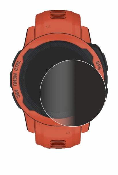 Image of the device Garmin Instinct 2S with a wide variety of screen protectors.