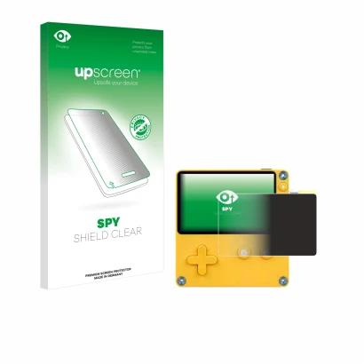 Front side of a product packaging with the brand logo upscreen. Next to it is the device Panic Playdate shown with the corresp