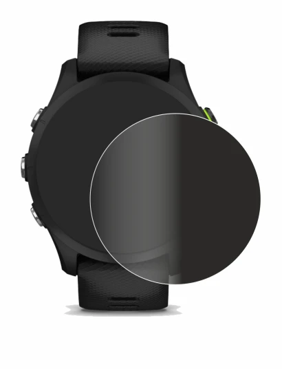 Image of the device Garmin Forerunner 255 with a wide variety of screen protectors.