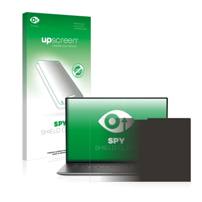 Front side of a product packaging with the brand logo upscreen. Next to it is the device Dell Precision 5570 Touch shown with
