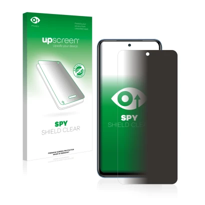Front side of a product packaging with the brand logo upscreen. Next to it is the device Xiaomi Poco M5s shown with the corres